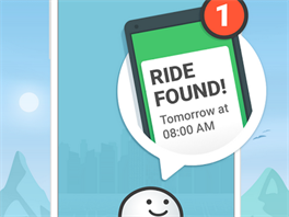 Aplikace RideWith upozorn v ppad, e dojde k dohod a je nalezena...
