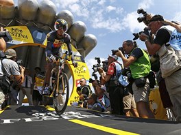 Daniel Teklehaimanot na startu Tour de France