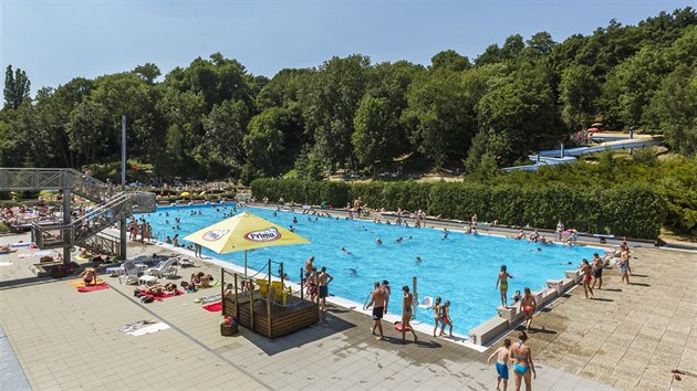 Voda na koupališti Petynka v Praze patří dle testů k nejčistším v Praze. Vysázené stromy navíc skýtají hodně stínu.