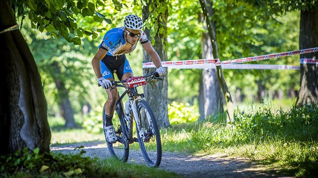 Dvaadvact ronk Bikemaratonu Drsal v Holeov na Kromsku (4. ervence 2015).