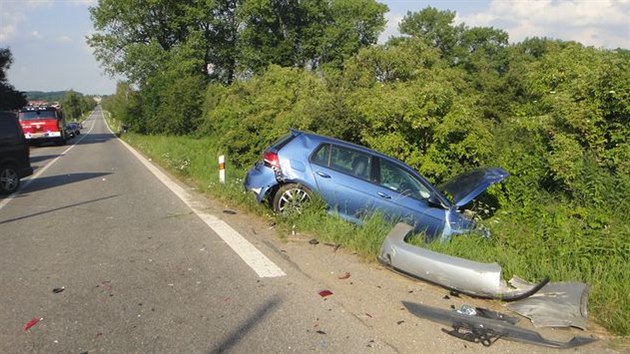 Tragick nehoda na elezninm pejezdu mezi Kopidlnem a Jinem (30.6.2015).