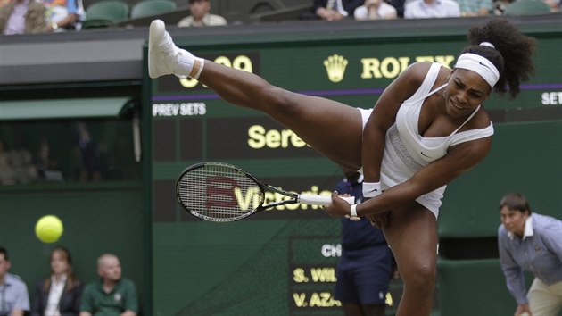 Serena Williamsov ve tvrtfinle Wimbledonu