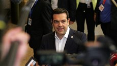 ecký premiér Alexis Tsipras na jednání v Bruselu (7. ervence 2015)