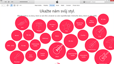 Nabídka novinek a oblíbené hudby v Apple Music