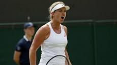 Coco Vandewegheová v osmifinále Wimbledonu.