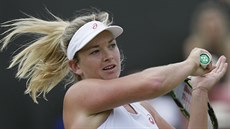 Coco Vandewegheová v osmifinále Wimbledonu.