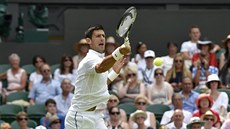 Novak Djokovi ve druhém kole Wimbledonu
