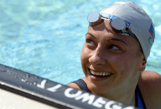 Plavkyn Barbora Závadová na mistrovství eské republiky v Praze