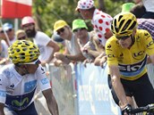 JET BUDE TOIT? Britsk cyklista Chris Froome odrel ve 14. etap Tour de...