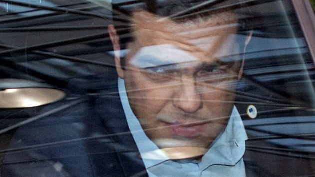 eck premir Alxeis Tsipras pijd na jednn o eck krizi v Bruselu (12. ervence 2015)