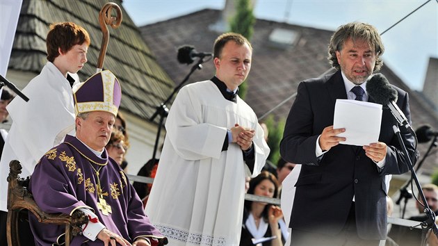 Bohoslužba v Číhošti (12. července 2015)