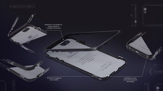 Luxusn titanov pouzdro Gresso Regal pro iPhone 6/6 Plus