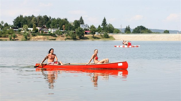 Návrat rekreant na Plumlovskou pehradu (16. ervenec 2015)