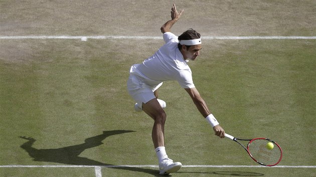 Roger Federer v semifinle Wimbledonu