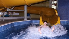 Vnitní bazény akvaparku v Dín