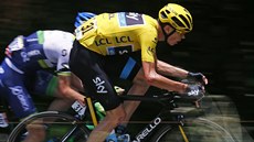 Lídr týmy Sky i Tour de France Chris Froome v 11. etap Tour de France.