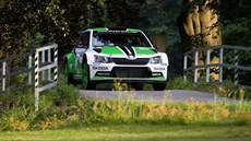 Jan Kopecký se spolujezdcem Pavlem Dreslerem během Rallye Bohemia Jan Kopecký se spolujezdcem Pavlem Dreslerem během Rallye Bohemia