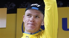 Chris Froome se lutým trikotem po 9. etap Tour de France