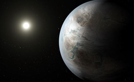 Planeta Kepler-452b v pedstav ilustrátora