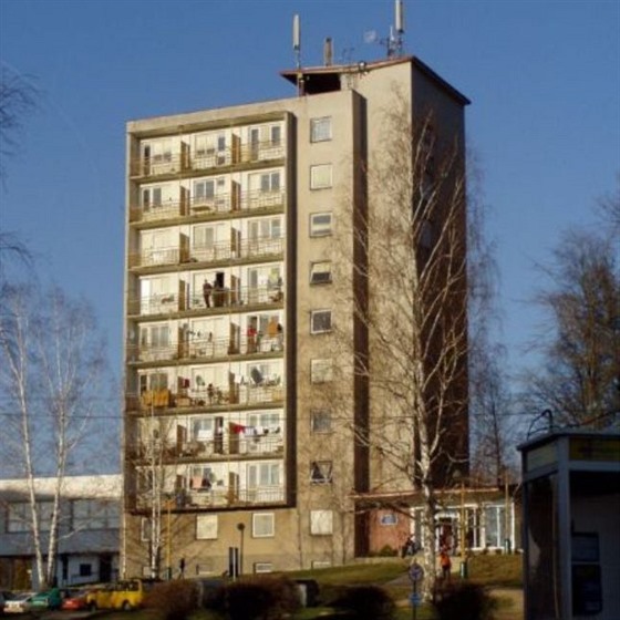 Bývalé azylové stedisko ve Strái pod Ralskem.
