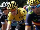 Britsk cyklista Chris Froome vjel i do 18. etapy Tour de France ve lutm...