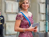 Krlovna Mxima Nizozemsk na svatb prince Carla Philipa se Sofi...