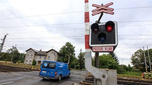 Pejezd ve Studnce, na kterm v roce 2015 dolo ke stetu vlaku s kamionem. Nehoda stla ivot ti cestujc.