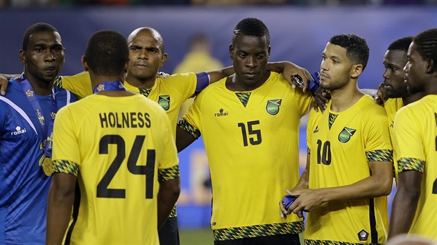 Smutek jamajskch fotbalist po finle Zlatho pohru