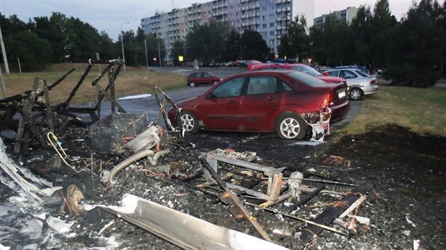 V Kohoutovicch ve tvrtek rno shoel karavan.