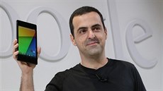 Hugo Barra na tiskové konferenci z doby, kdy ještě pracoval pro Google Hugo Barra na tiskové konferenci z doby, kdy ještě pracoval pro Google