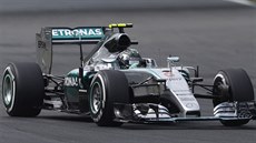 Nico Rosberg bhem kvalifikace na Velkou cenu Maarska