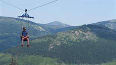 Minilanovka Sky Dive vznikla na Medvdín v nadmoské výce 1 235 metr.