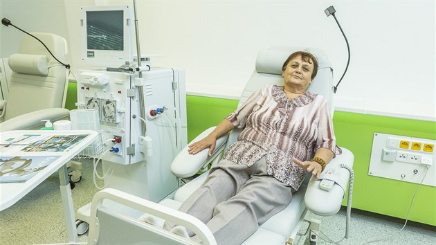 Jedna z prvnch pacientek dialyzanho centra v Bohumn Vratislava Padlkov.