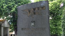 Pvodní podoba hrobu pilota a prkopníka letectví Rudolfa Polaneckého na...