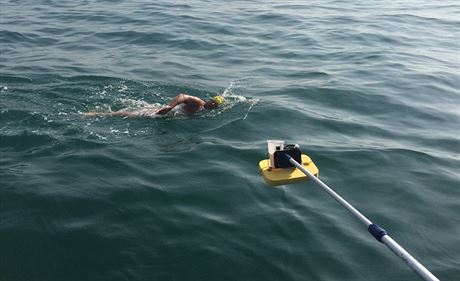 Zdenka Králová peplavala La Manche za 10 hodina 49 minut - ilustraní foto. 