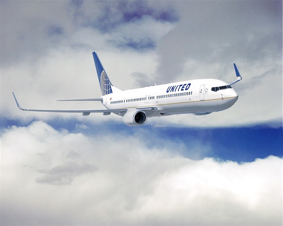 Letadlo United Airlines (ilustraní fotografie)