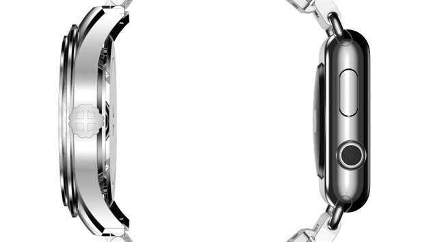 vcarsk hodinky s Apple Watch na druh stran