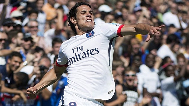 Edinson Cavani z Paris Saint Germain slav svj gl.