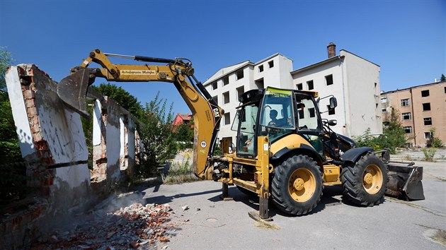 Bval sdlo tovrny na nbytek v ulici u ervenho mlna v Brn