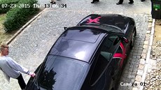 Vandal objel porsche kamenem Vandal objel porsche kamenem