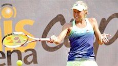 Andrea Hlaváková ve finále turnaje ITF v Plzni.