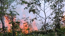 Pi poáru lesa u ían zasahoval i vrtulník (8.8.2015).