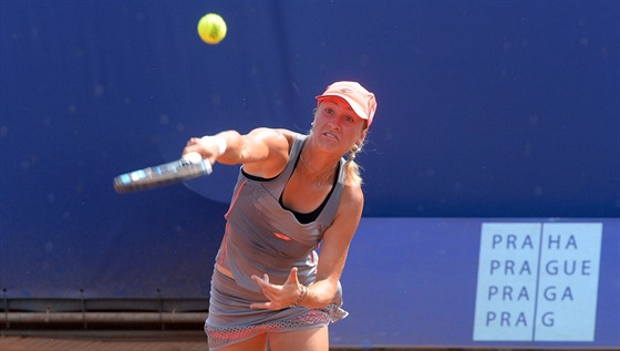 Denisa Allertová na turnaji ITF v Praze.