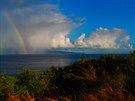 Ranní duhu zachytila na druhém nejvtím havajském ostrov Maui Blanka z...