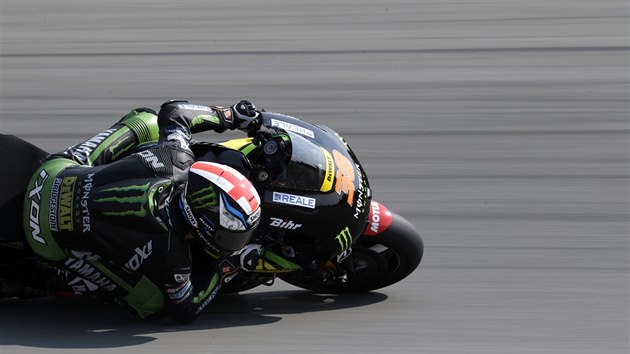 Bradley Smith pi trninku na Velkou cenu Brna.