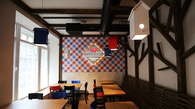 Nov restaurace Kofoly v prask Jindisk ulici pr dn ped otevenm (10. srpna 2015)