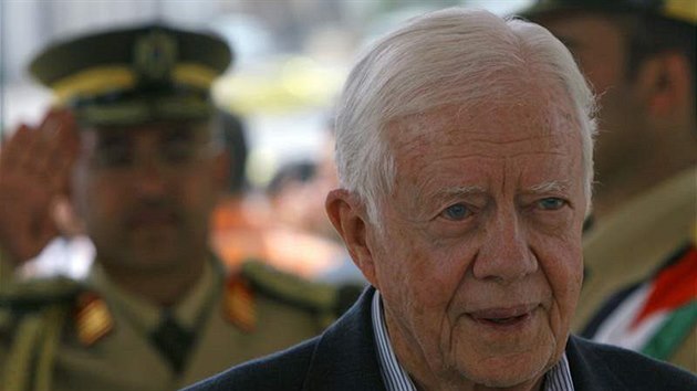 Jimmy Carter bhem nvtvy Zpadnho behu Jordnu