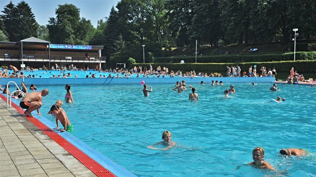 Tyrovo koupalit ve Dvoe Krlov nad Labem (8. srpna 2015)