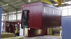 Výroba modulových domů (11. srpna 2015) Výroba modulových domů (11. srpna 2015)