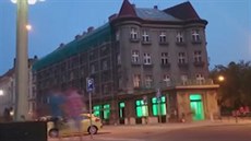 Blikající světla v královéhradecké historické budově infocentra Blikající světla v královéhradecké historické budově infocentra